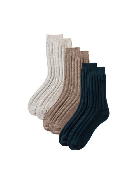 Johnstons of Elgin Men's Cashmere Lounge Socks Gift Set