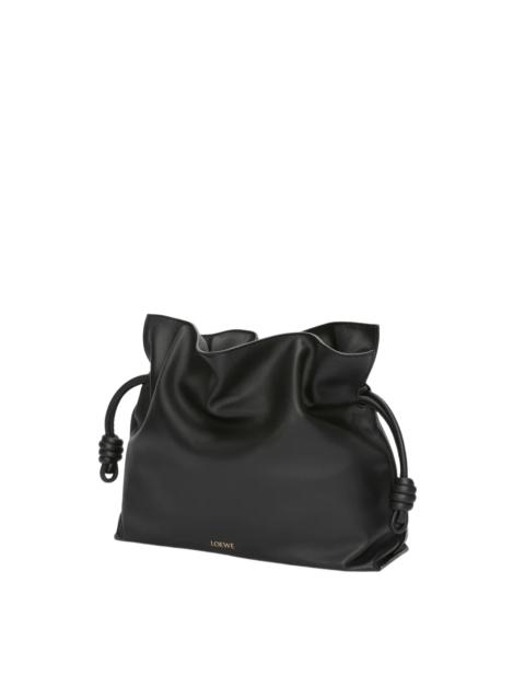 Loewe LOEWE Flamenco Large Black Leather Clutch New
