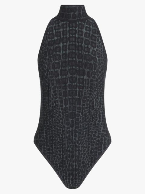 Alaïa CROCO JACQUARD BODY | BLACK