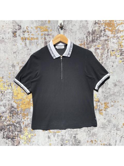 Balmain Vintage Balmain Paris Polos Half Zip Shirt Balmain SunFaded
