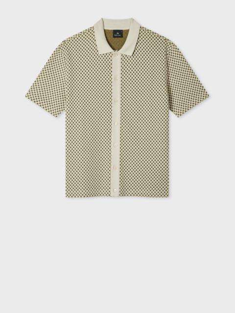Paul Smith Khaki Jacquard Button-Through Polo Shirt