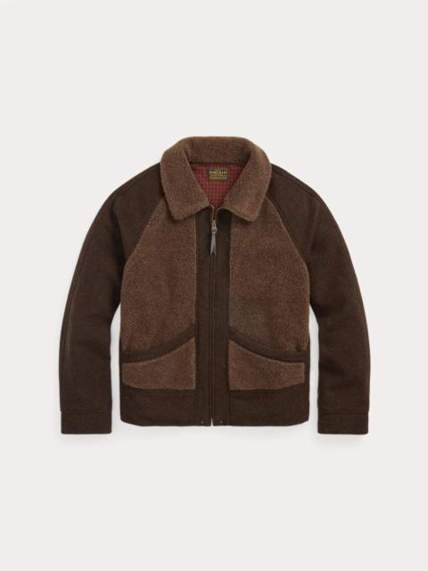 RRL by Ralph Lauren Fleece-Paneled Jacquard Jacket