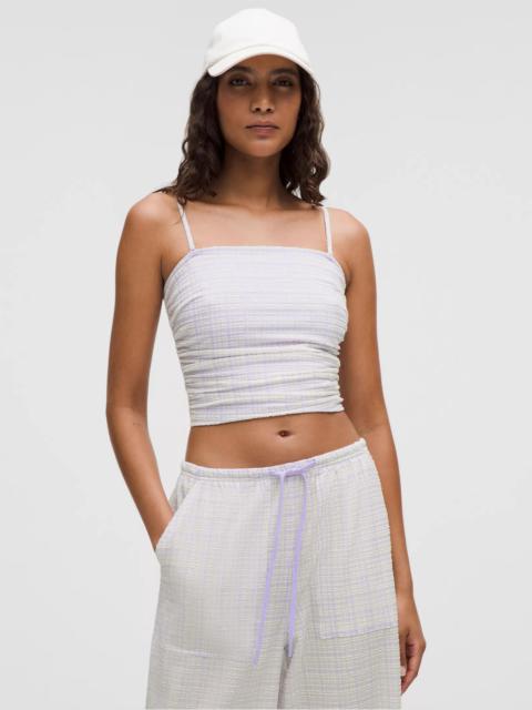 lululemon Seersucker Check Strappy Tank Top
