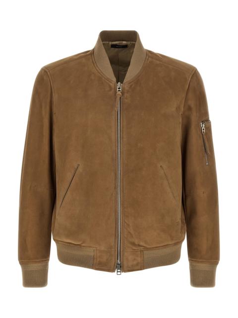 TOM FORD Suede Bomber Jacket