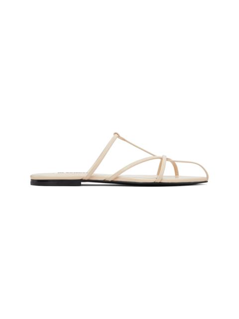 Jil Sander Off-White Cage Flat Sandals