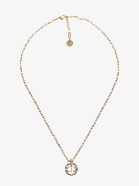 Dior☆ Brass Necklace With Logo Monogram Dior Dior Brass Necklace With Logo Monogram
