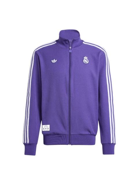 adidas adidas Real Madrid Terrace Icons Track Top 'Purple' JF2582