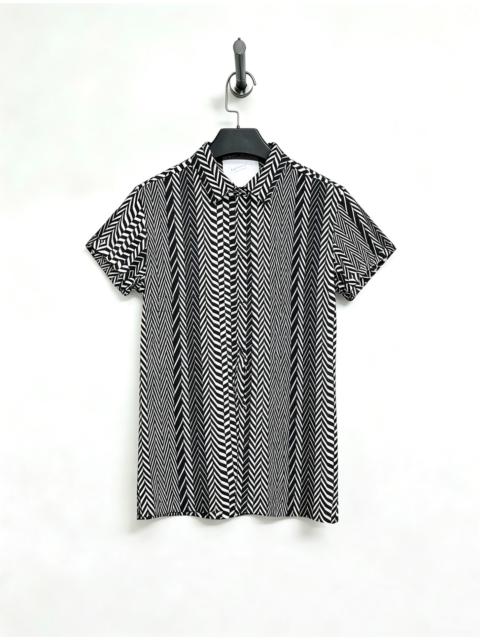 Lemaire LEMAIRE Geometric Line Runway Short-Sleeve Shirt