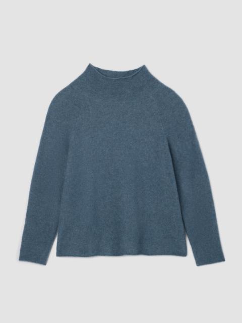 EILEEN FISHER Cashmere Silk Boucle Bliss Turtleneck Top