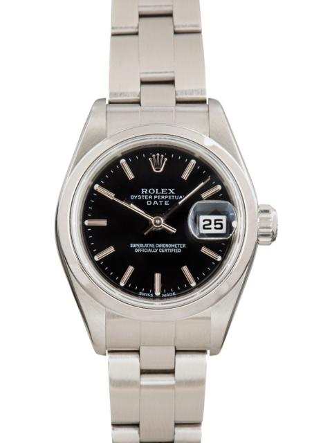 ROLEX Lady Rolex Date 79160 Black Dial