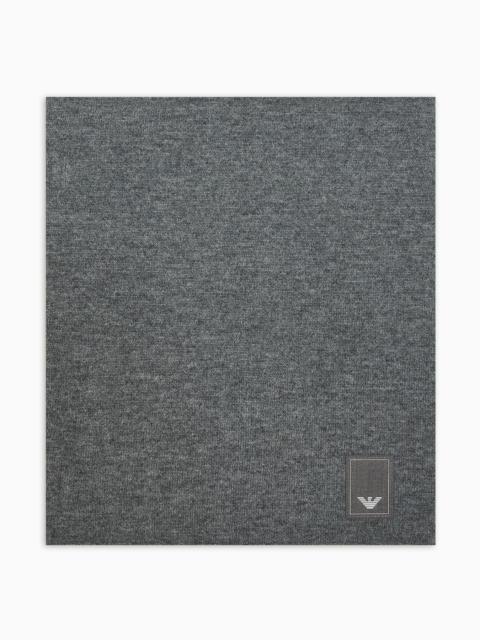EMPORIO ARMANI Travel Essential wool neck warmer
