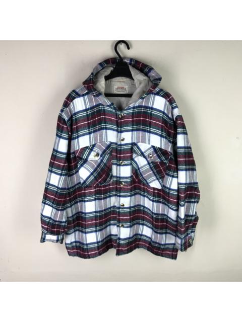 Other Designers Japanese Brand - LAST CALL⏰CERONIAS Checked Pure Cotton Flannel Shirt Hoodie