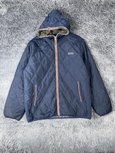 Other Designers Japanese Brand - Vintage Discus Hoodie Quilted Jacket K0074