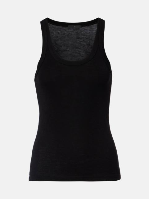 RÓHE Ribbed-knit wool tank top