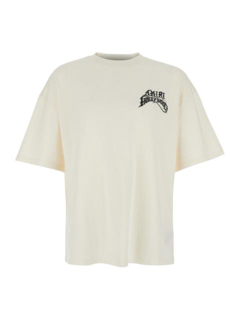AMIRI Amiri Men White T-Shirt With Printed Logo On The Front And Back In Cotton For Men