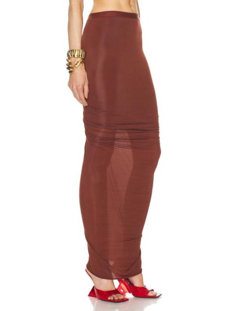 SS24 Lido Henna Shirmp Long Skirt