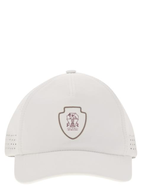 Brunello Cucinelli Men Baseball Cap In Tech Fabric With Logo