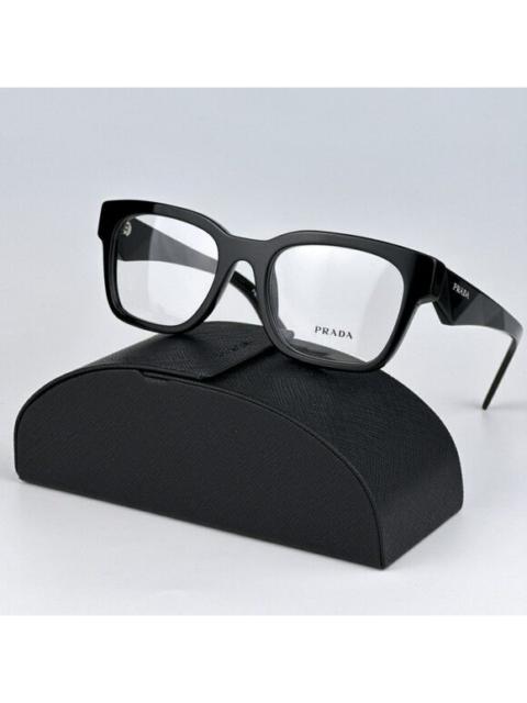 Prada NEW Prada PRA10V 16K101 Black Square Unisex Eyeglasses PR A10V