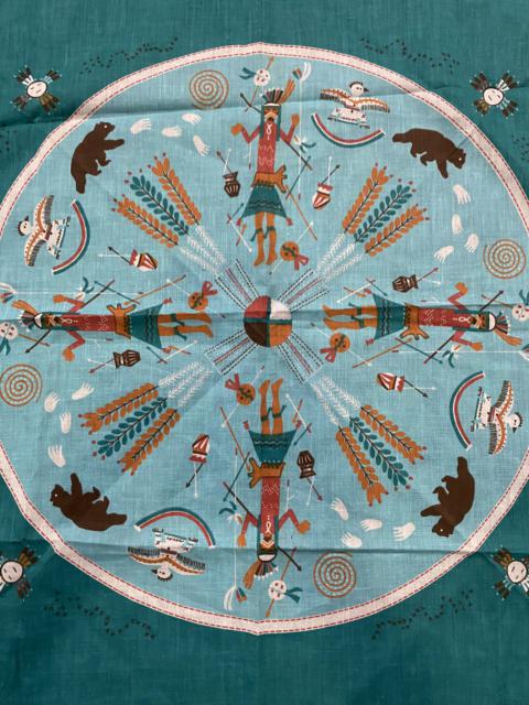 Vintage Native American-Inspired Bandana – Southwest Tribal Print – 50/50 Cotton Poly USA Made