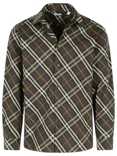 Burberry Burberry Brown Cotton Shirt Men