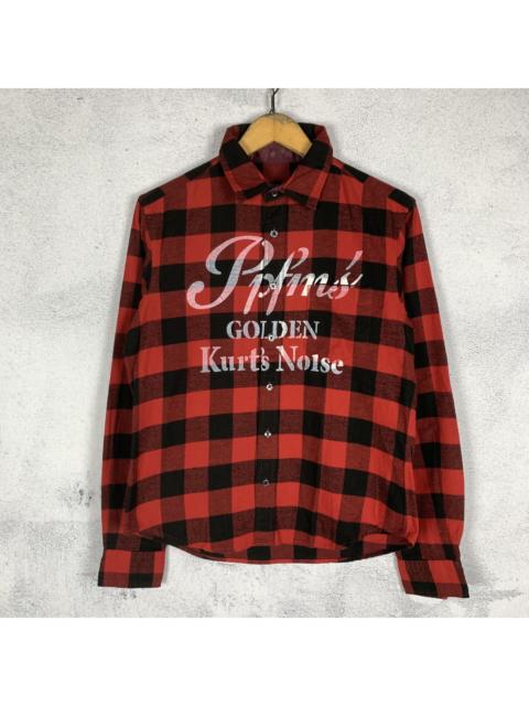 Other Designers PPFM Plaid Tartan Shirt Japanese Brand Kurt's Noise