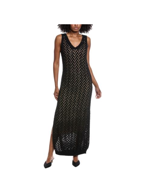 Brunello Cucinelli Brunello Cucinelli Crochet Linen & Silk-Blend Maxi Dress