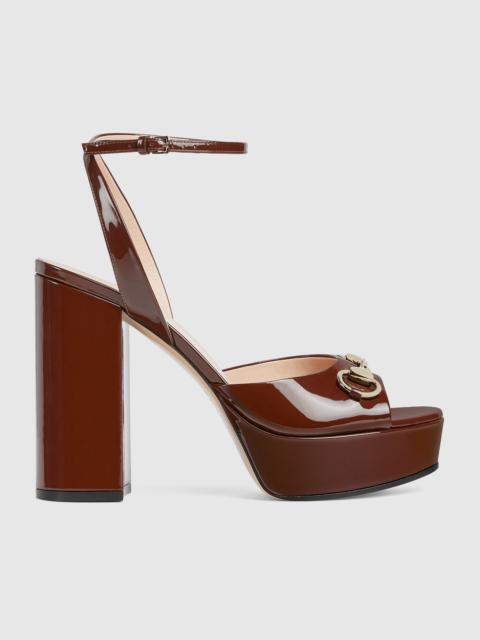 GUCCI Women's Horsebit platform sandal