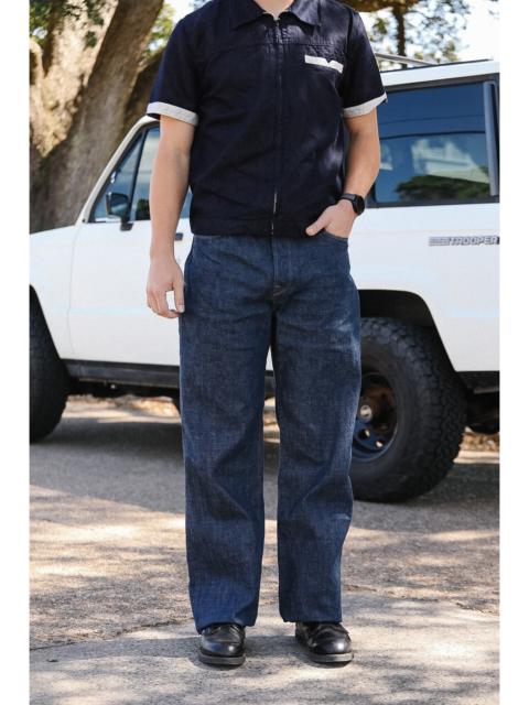 FREENOTE CLOTH MODESTO STRAIGHT CUT- 13OZ NATURAL RINSED DENIM