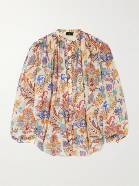 Etro Paisley-print Cotton-voile Blouse