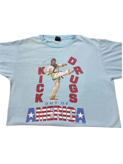 Other Designers Vintage 90s Chuck Norris Kick Drugs Out of America T Shirt