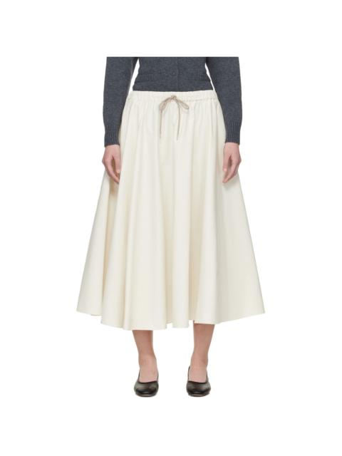 CORDERA White Technical Midi Skirt