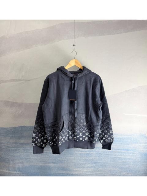 Louis Vuitton Louis Vuitton LV gray-blue all-over gradient hoodie