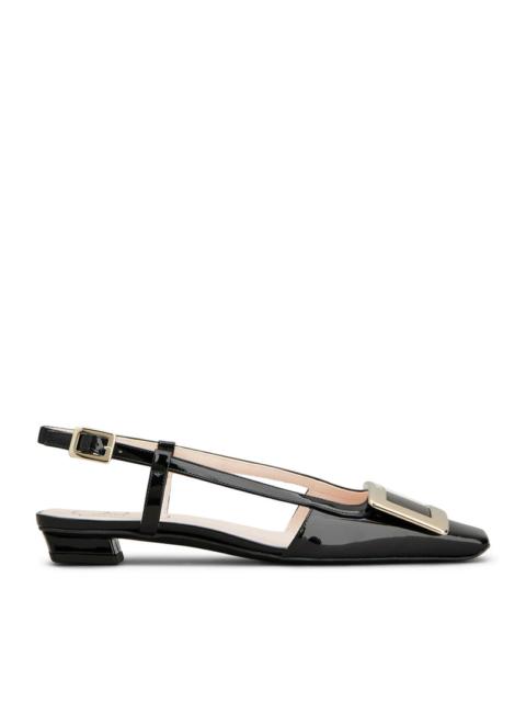 Roger Vivier Roger Vivier Women Belle Vivier Patent Leather Slingback Ballerinas