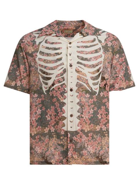 Kapital Kapital Bone Shirt Green Rayon Silk Blend