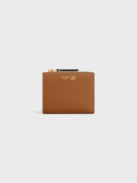 CELINE COMPACT WALLET IN SUPPLE GRAINED CALFSKIN