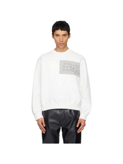 MM6 Maison Margiela Off-White Logo Sweatshirt