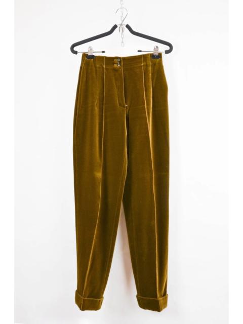 Jil Sander Jil Sander Olive Velvet Trousers