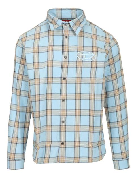 Diesel Tartan Shirt Shirts Light Blue