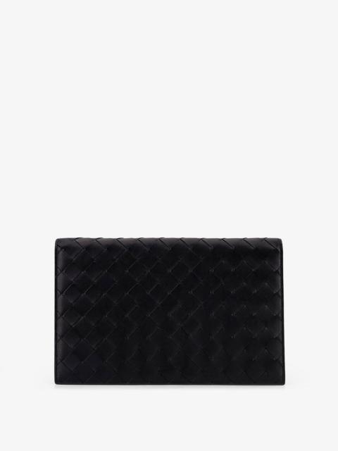 Bottega Veneta Bottega Veneta Men Leather Clutch Bag With Intrecciato Motif