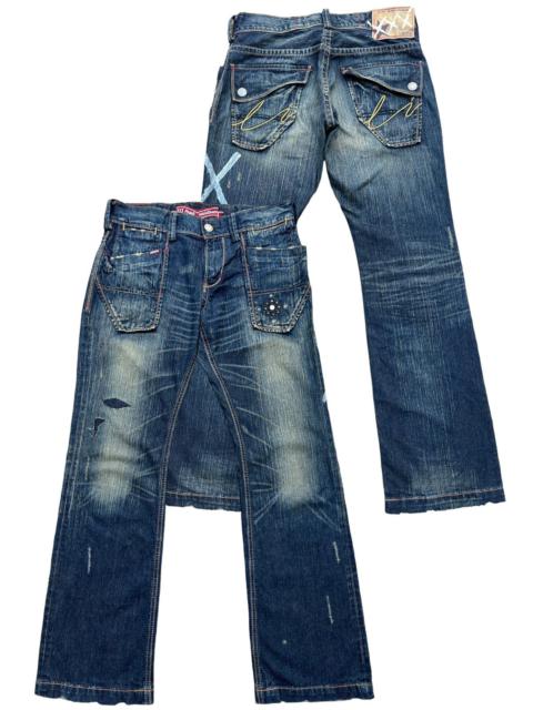 Hysteric Glamour Liberto Japan Distressed Rusty Distressed Denim Jeans 33x32