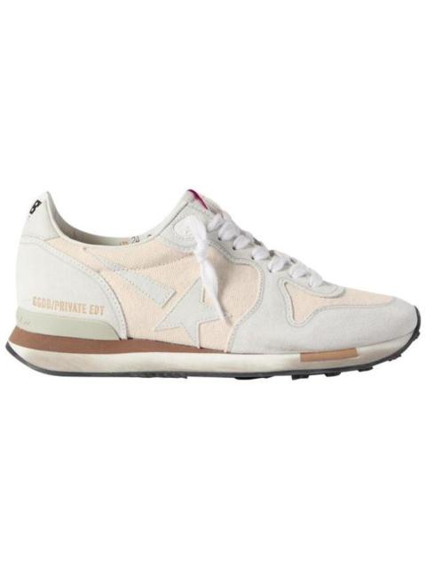 GOLDEN GOOSE White Suede and Canvas Sneakers