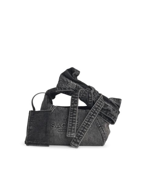 Marc Jacobs Marc Jacobs (the) 'THE Sack Mini' Washed Black Denim Bag