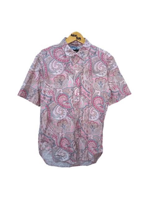 Other Designers Vintage Bean Pole Paisley Pink Shirts