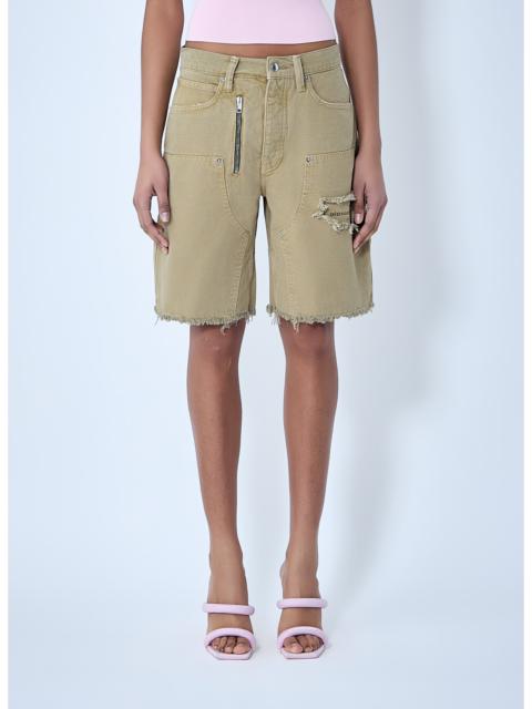 Alexander Wang Alexander Wang Women Frayed Hem Denim Shorts