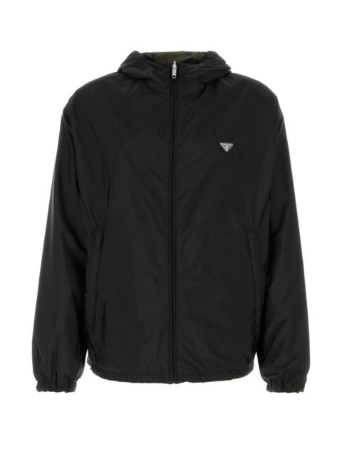Prada Prada Men Black Re-Nylon Reversible Jacket