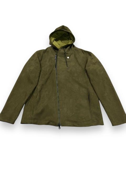 Other Designers Japanese Brand × Nicole Club - 🇯🇵 NICOLE SELECTION FAUX SUEDE ZIPPED UP JACKET HOODIE