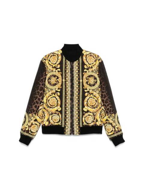 Barocco-print bomber jacket