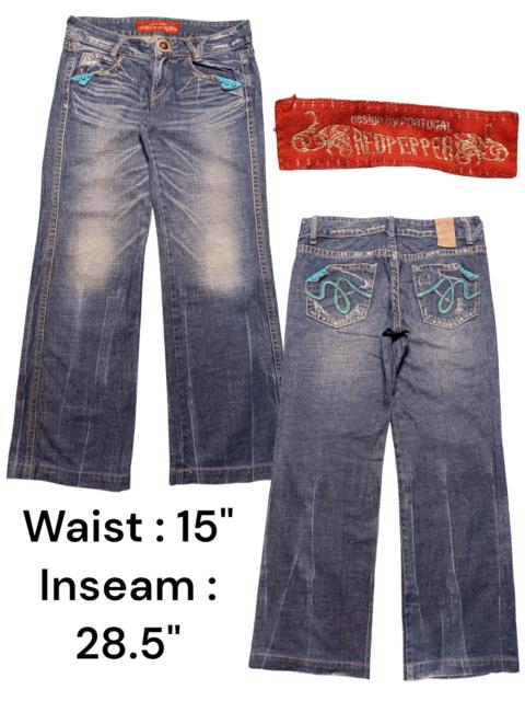 Other Designers Kapital × Vintage × Vivienne Westwood - Flare Bootcut Jeans Red Pepper