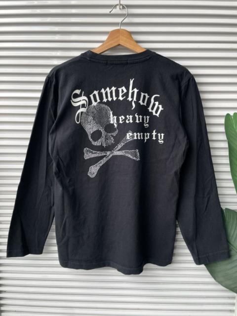 Other Designers Japanese Brand - Y2K Craps Skulls Long Sleeve Tshirt