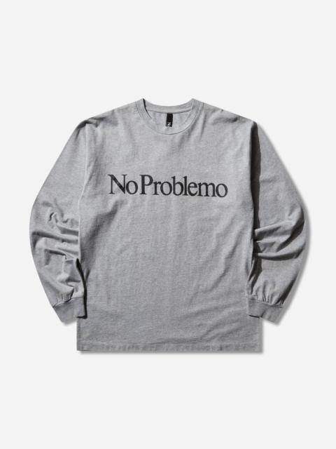 No Problemo Logo Longsleeve T-Shirt Grey Marl